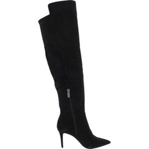 Jessica Simpson Women's Amriena Stiletto Over-The-Knee Crinkled Patent Boots 7.5